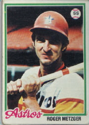 1978 Topps Baseball Cards      697     Roger Metzger